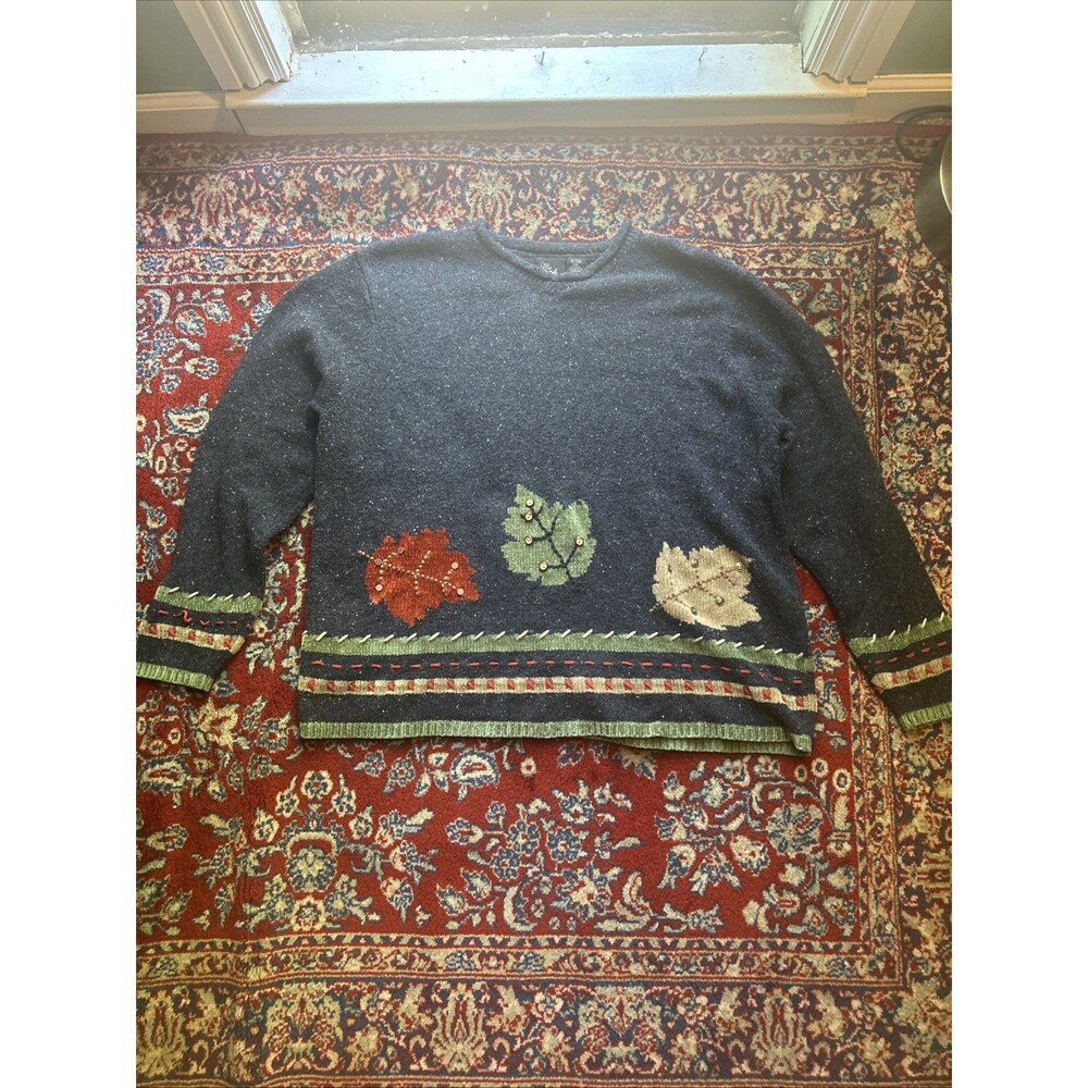 VTG Ms. Lee Long Sleeve Top  Size 2X Fall Autumn Buttons